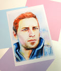 Alistair print - A5 Dragon Age fanart print of original watercolour painting in matte or satin