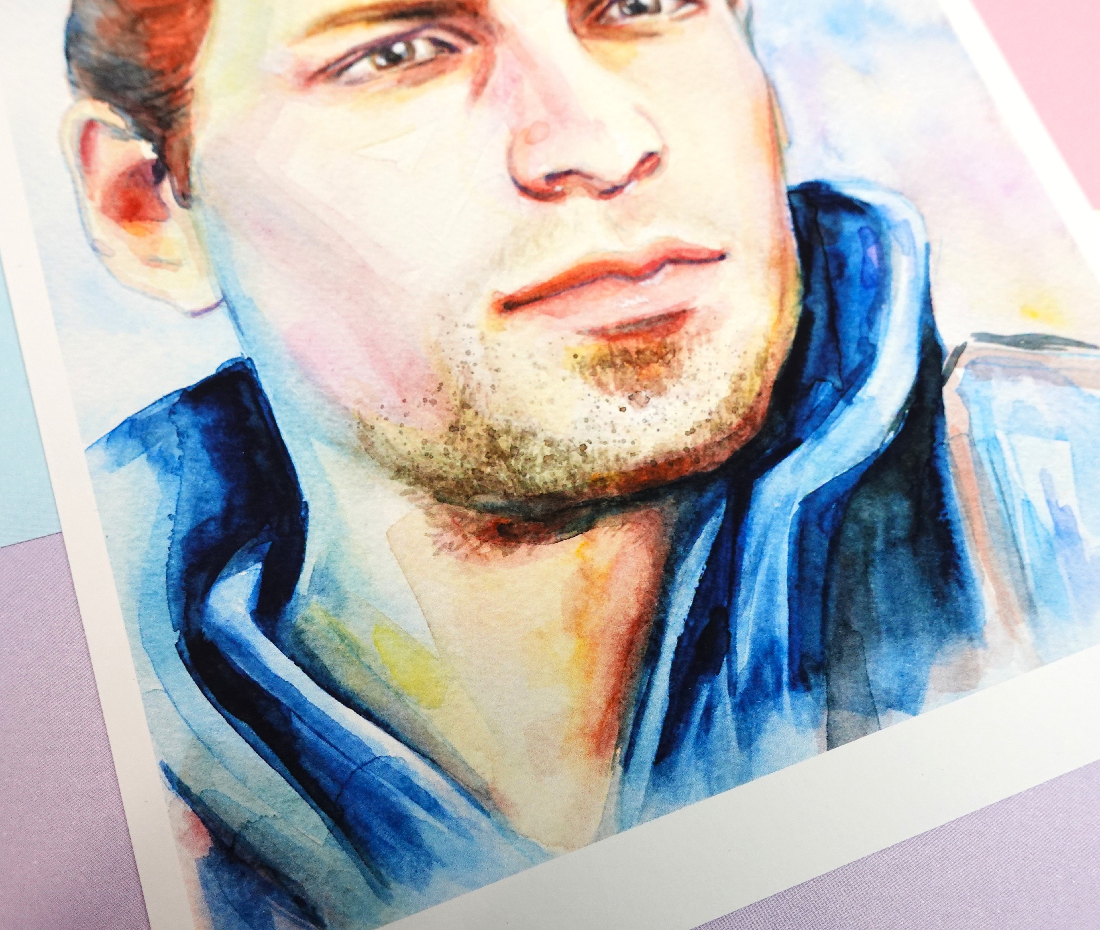 Alistair print - A5 Dragon Age fanart print of original watercolour painting in matte or satin