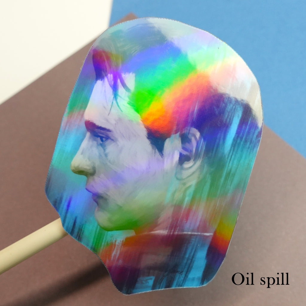 Connor blue sticker - glossy sticker of original Detroit Become Human digital painting fanart