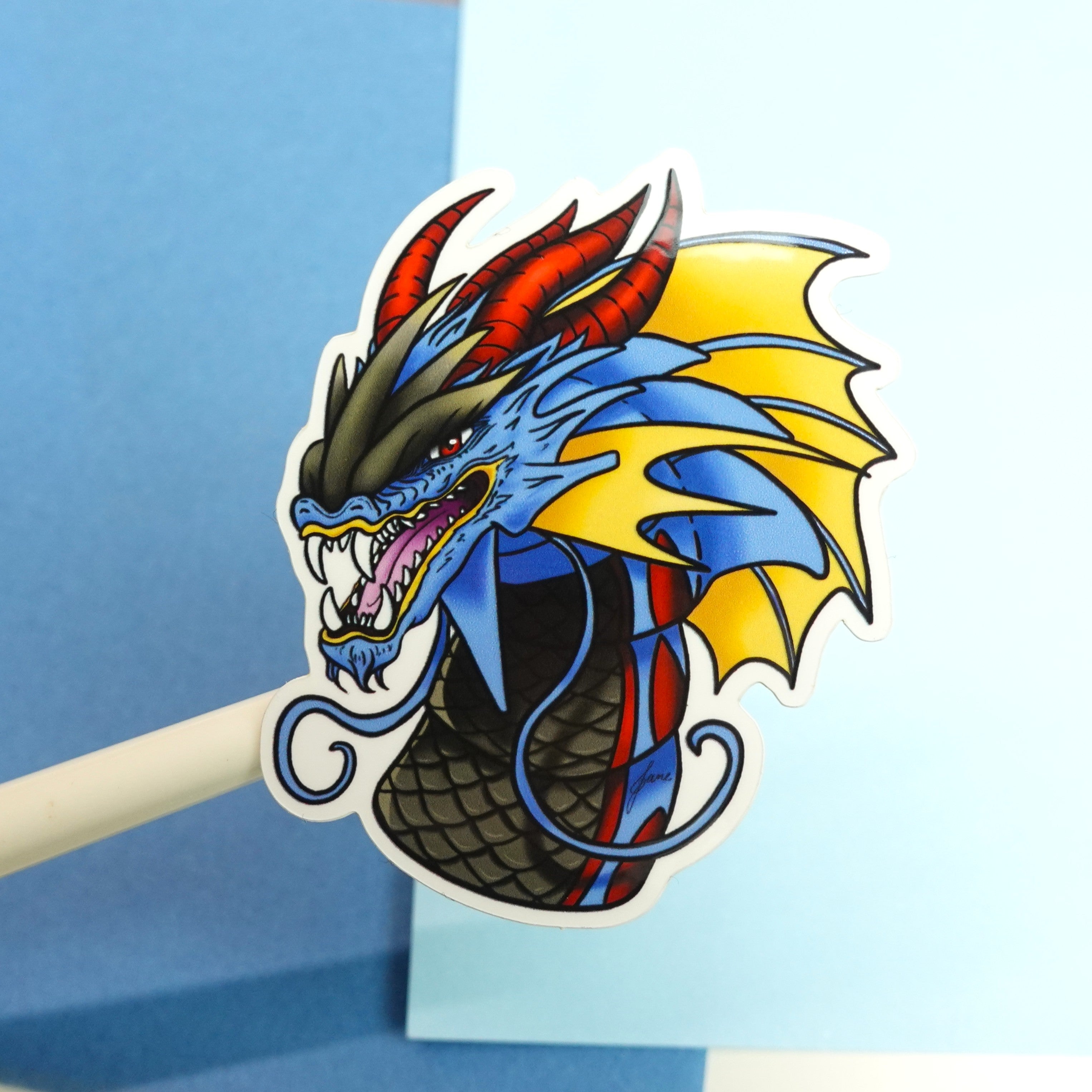 Mega Gyarados sticker - Pokemon vinyl sticker