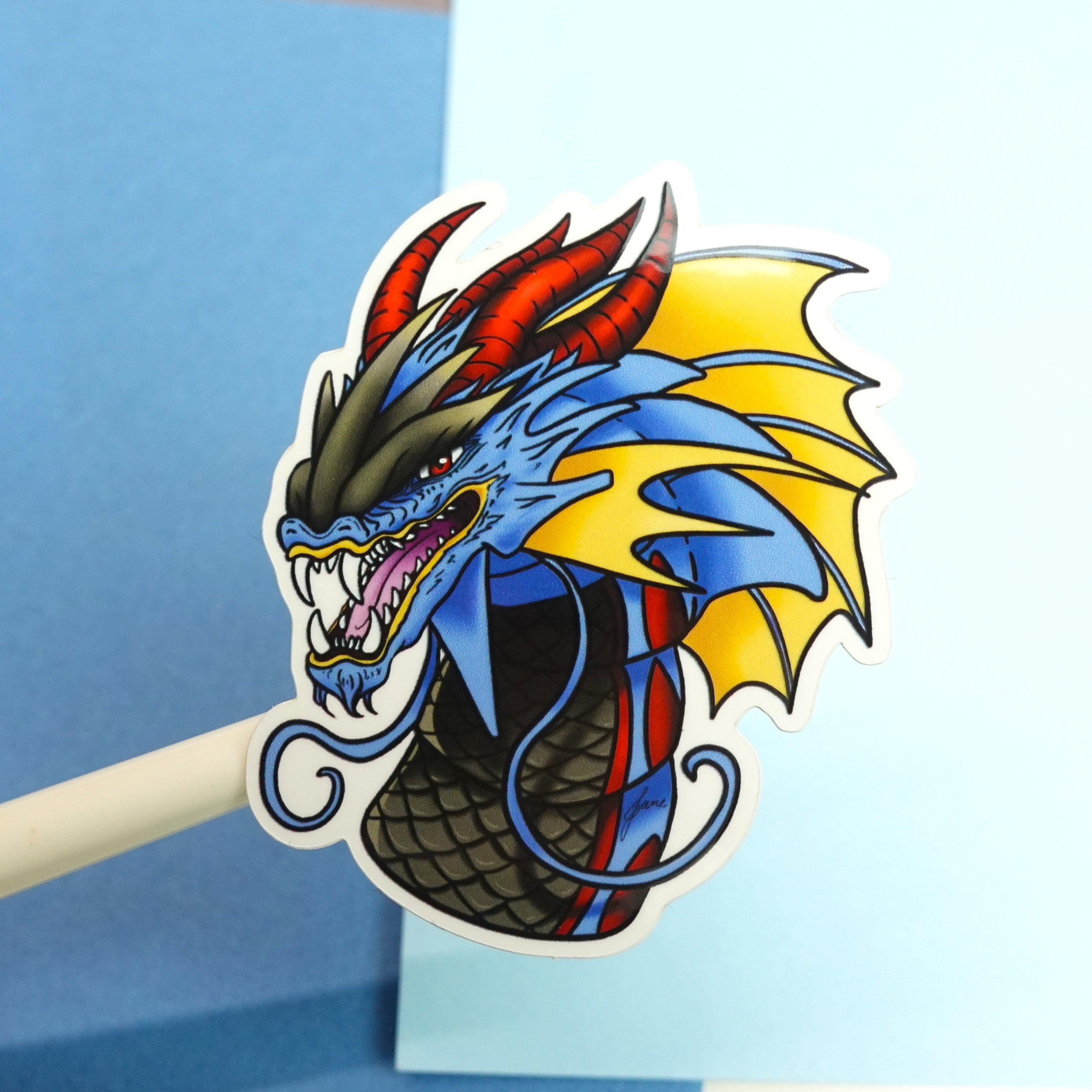 Mega Gyarados sticker - Pokemon vinyl sticker