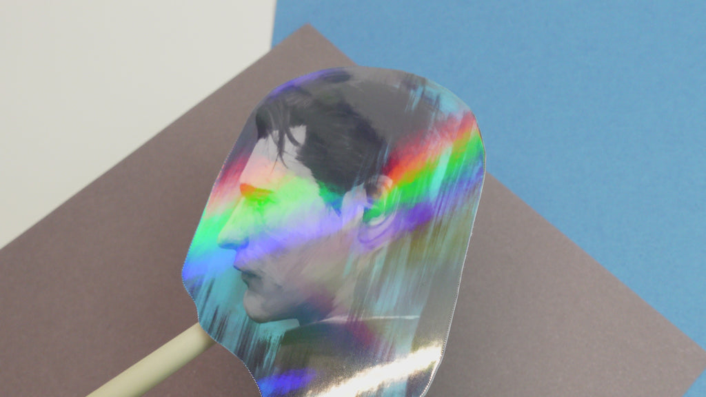 Connor blue sticker - glossy sticker of original Detroit Become Human digital painting fanart