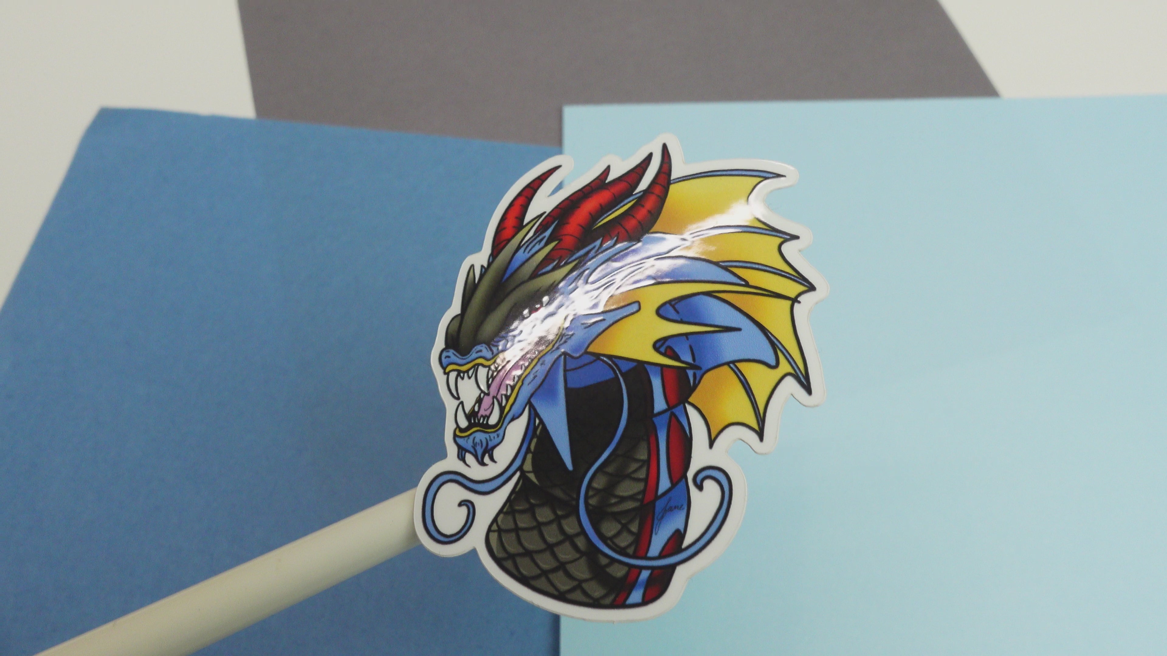 Mega Gyarados sticker - Pokemon vinyl sticker