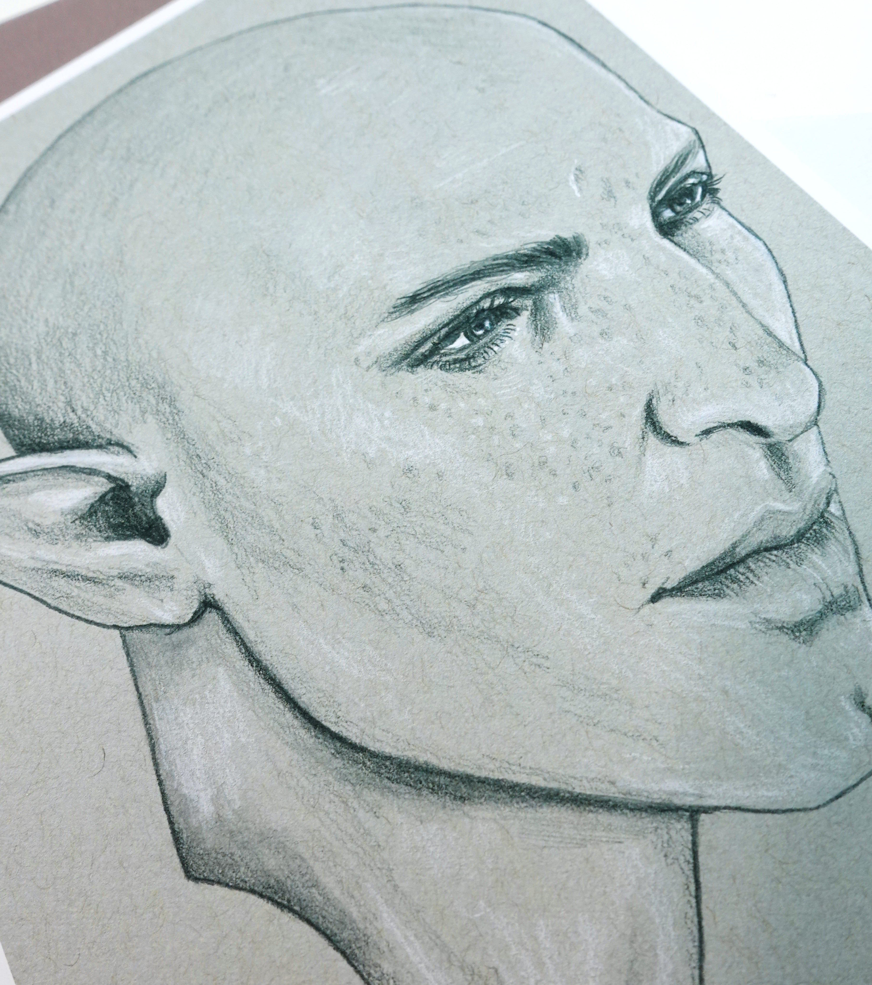 Solas print - A5 art print of Solas from Dragon Age original fanart drawing in pastel