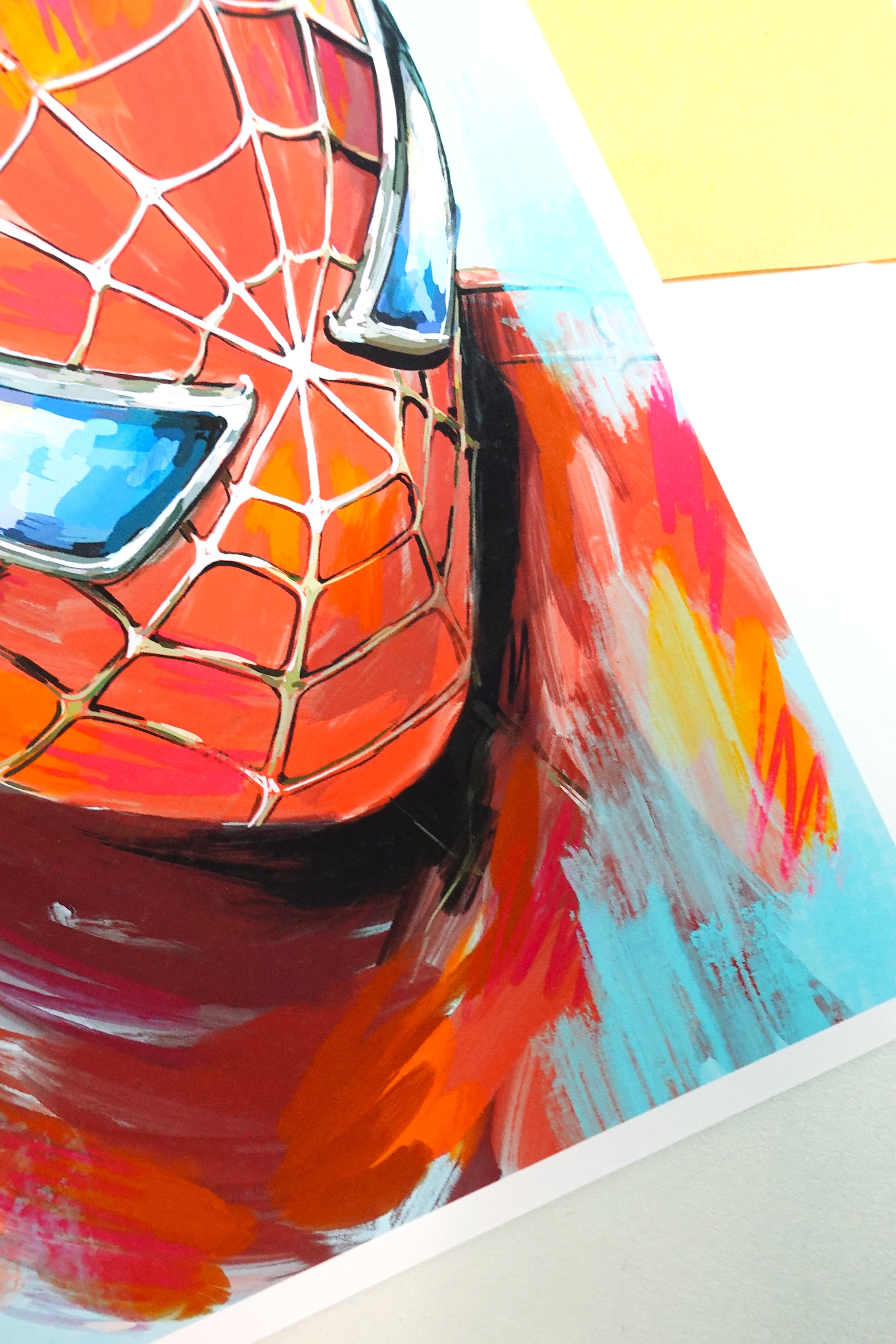 Spiderman print - A5 art print of original fanart digital painting of Marvel's Spiderman